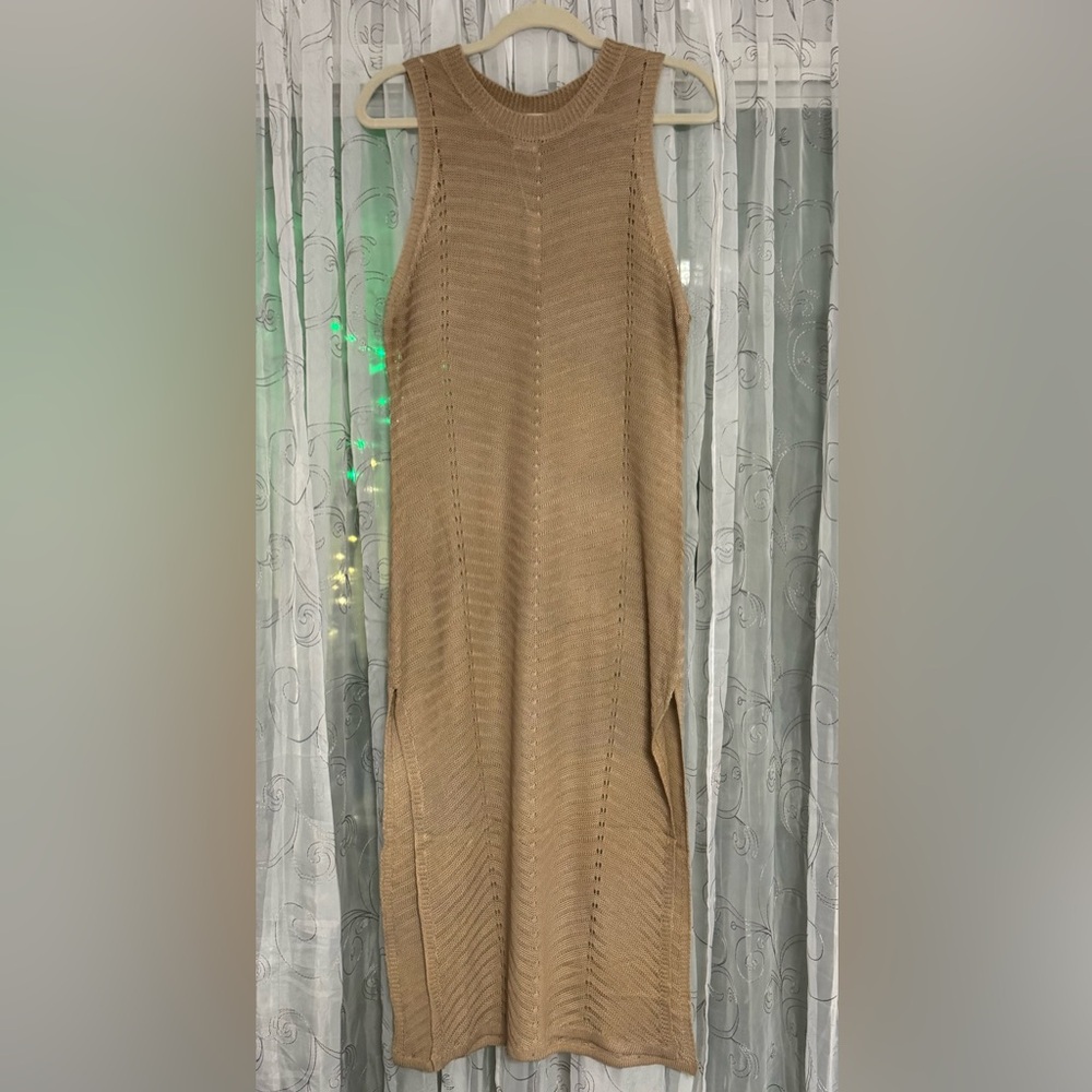 Blu Waves Knit Beach Cover-up